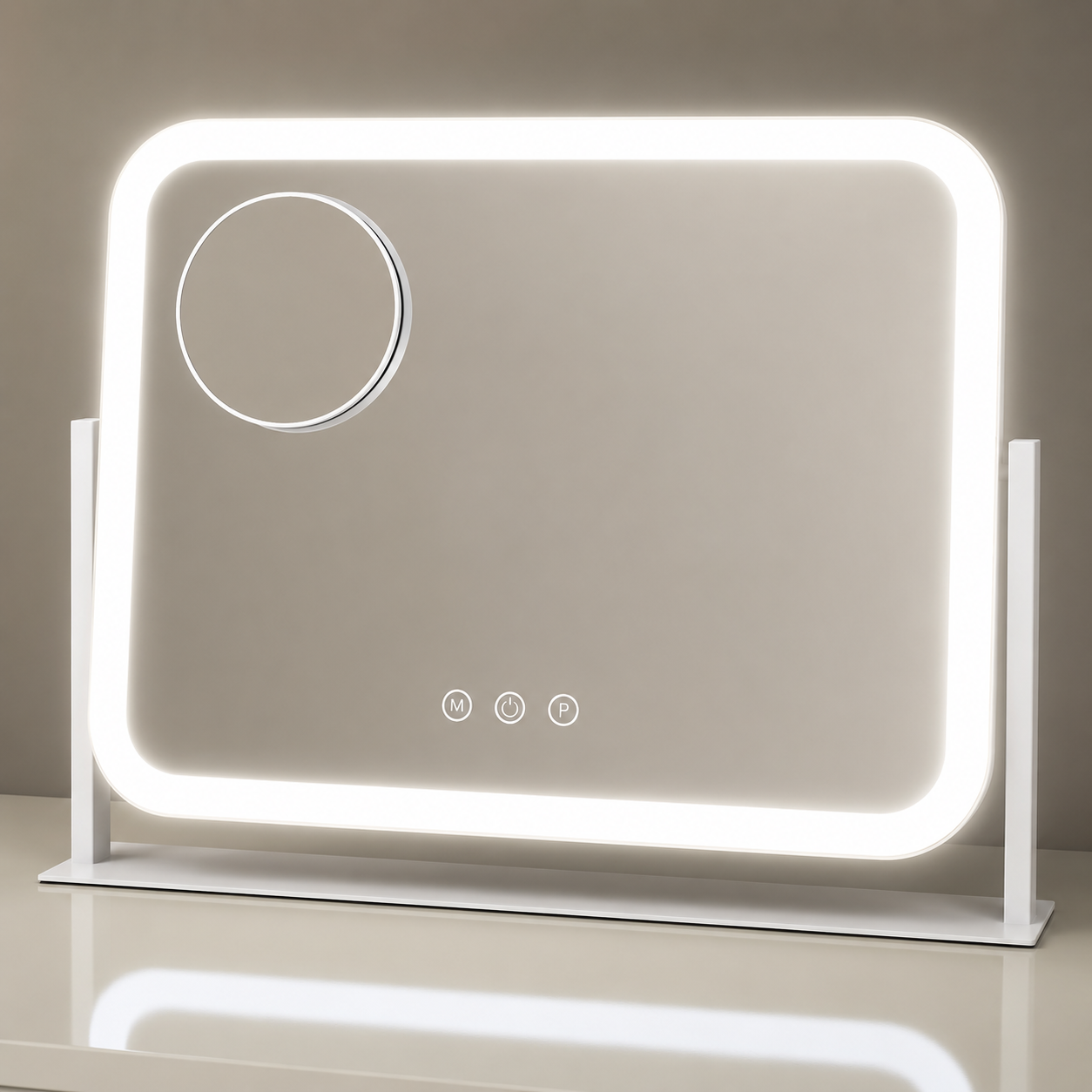 ROLOVE Lighted Makeup Mirror, 17"x13" Vanity Mirror