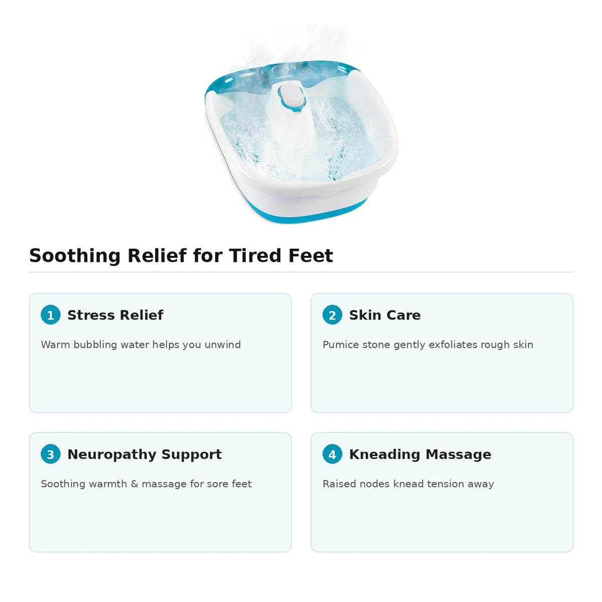 Homedics Bubble Mate Foot Spa Massager (FB-55) — Heated Foot Bath