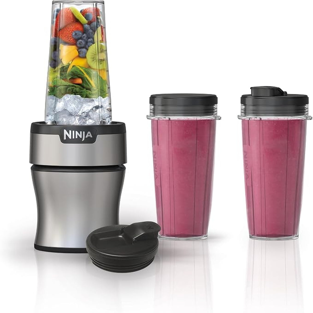 Ninja Nutri-Plus Personal Blender (BN301), 900-Peak-Watt Push-to-Blend Motor