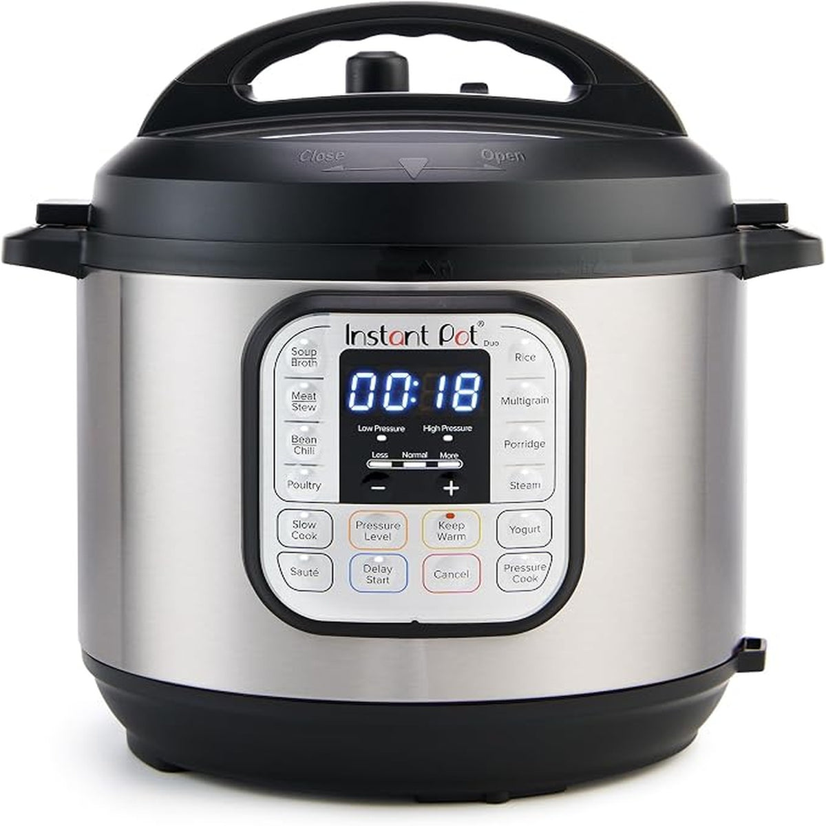 Instant Pot Duo 6-Quart 7-in-1 Electric Pressure Cooker & Slow Cooker with Stainless Steel Pot