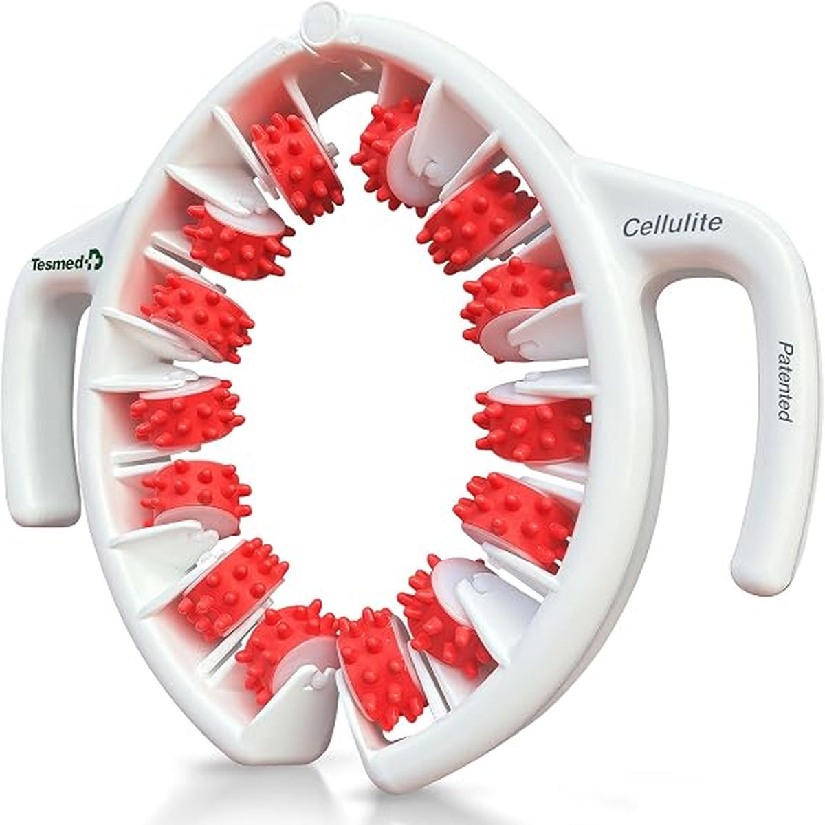 TESMED Anti-Cellulite Manual Massager Roller — Patented Italian Triple-Action Roller for Thighs, Legs, Glutes, and Abdomen