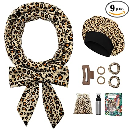 Gwabee 70" Extra Long Velvet Heatless Curls Set | No Heat Overnight Hair Curler with Bonnet