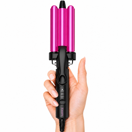 Farery Mini 3 Barrel Hair Waver - Portable Beach Wave Curling Iron