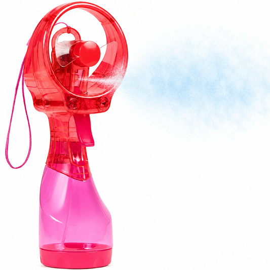 O2COOL Deluxe Handheld Battery Powered Water Misting Fan
