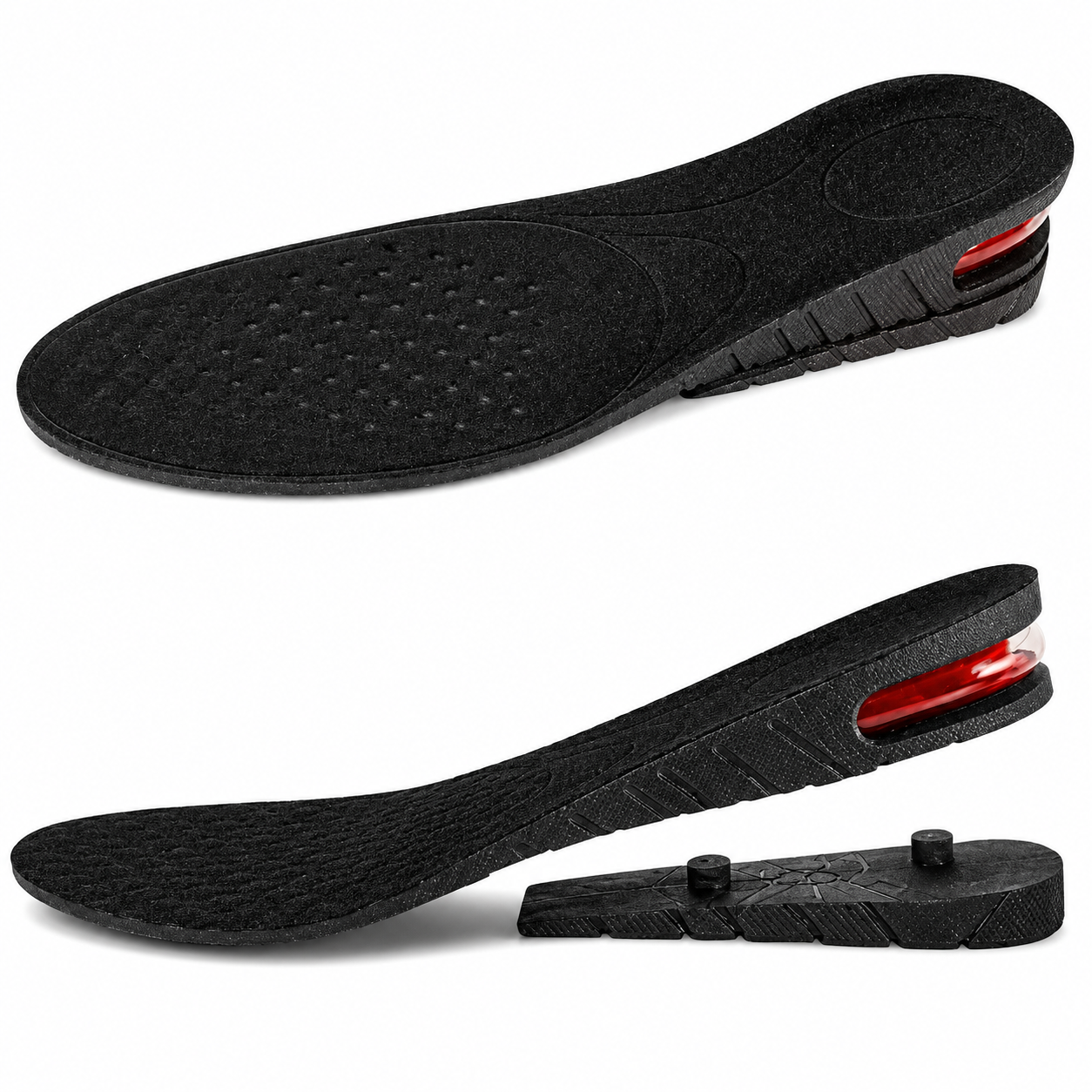 Height Increase Insoles 2/3/4-Layer Air up Shoe Lifts Elevator Shoes Insole