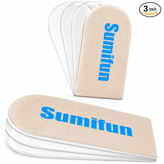 Sumifun Heel Lift, 4-Layer 1 Inch Gel Shoe Lifts for Women Uneven Legs