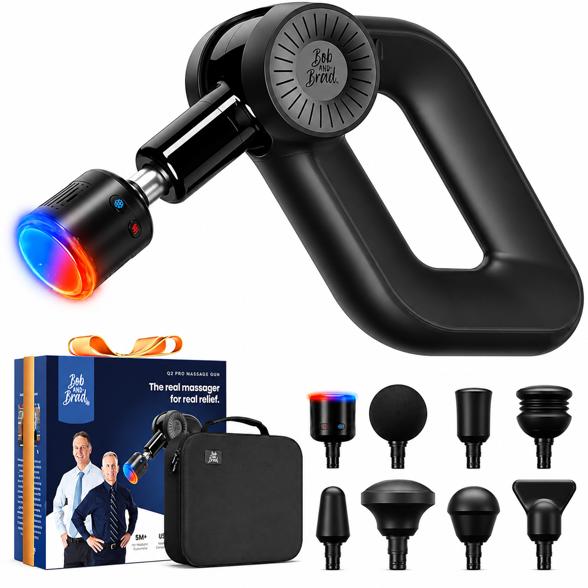 BOB AND BRAD D6 Pro Max massage gun with heat and cold