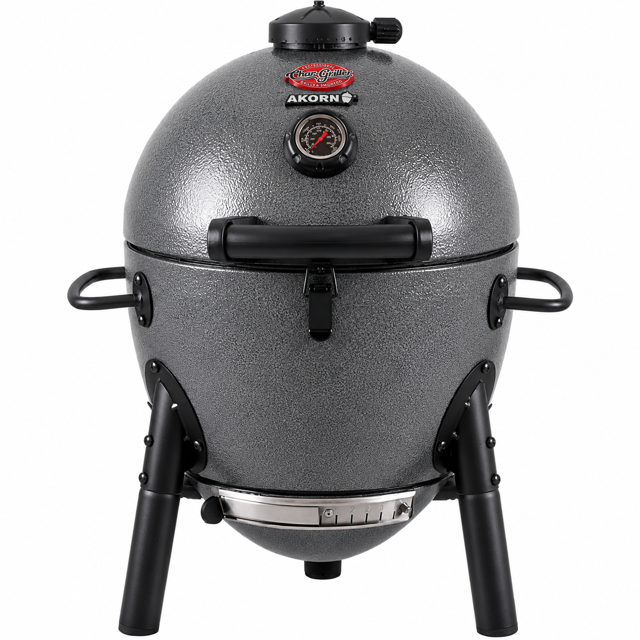 Char-Griller® AKORN® Jr. Portable Kamado Charcoal Grill and Smoker with Cast Iron Grates and Locking Lid