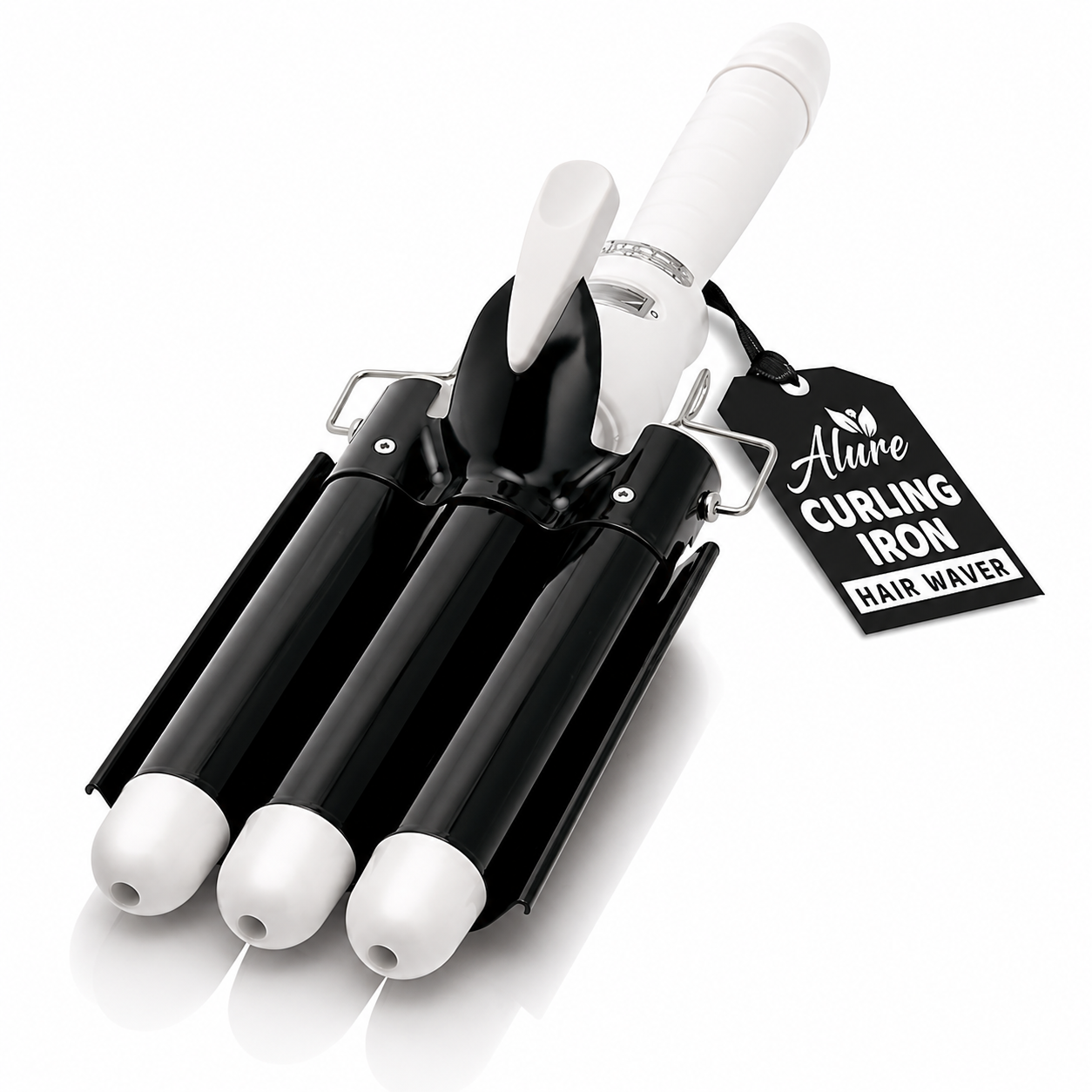 Alure Three Barrel Curling Iron Wand Hair Waver with LCD Temperature Display