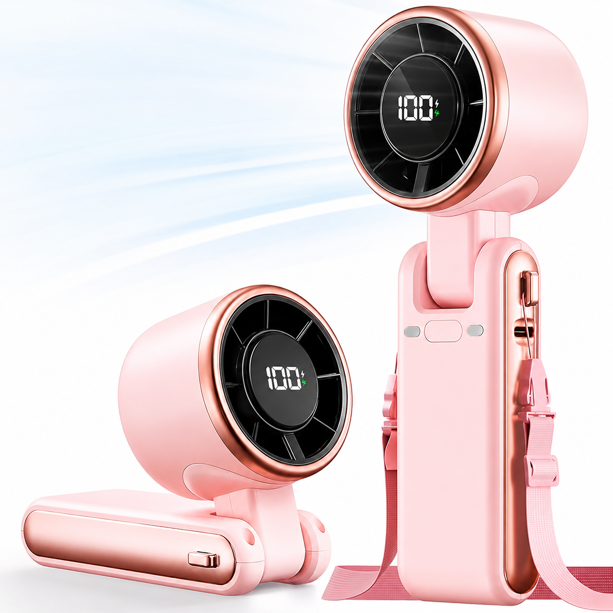 Portable Handheld Turbo Fan - 5 Gear High Speed 4000mAh Rechargeable
