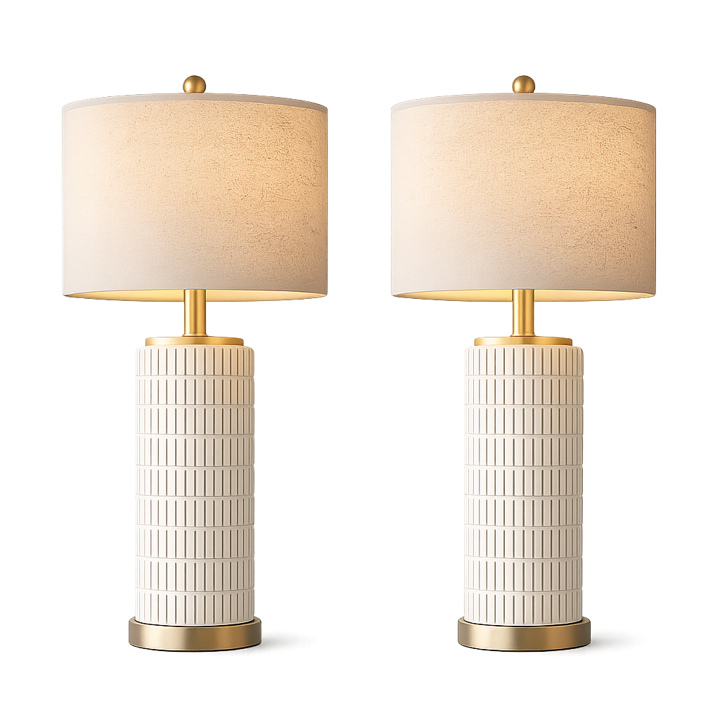 PoKat 23" Modern Ceramic Table Lamp