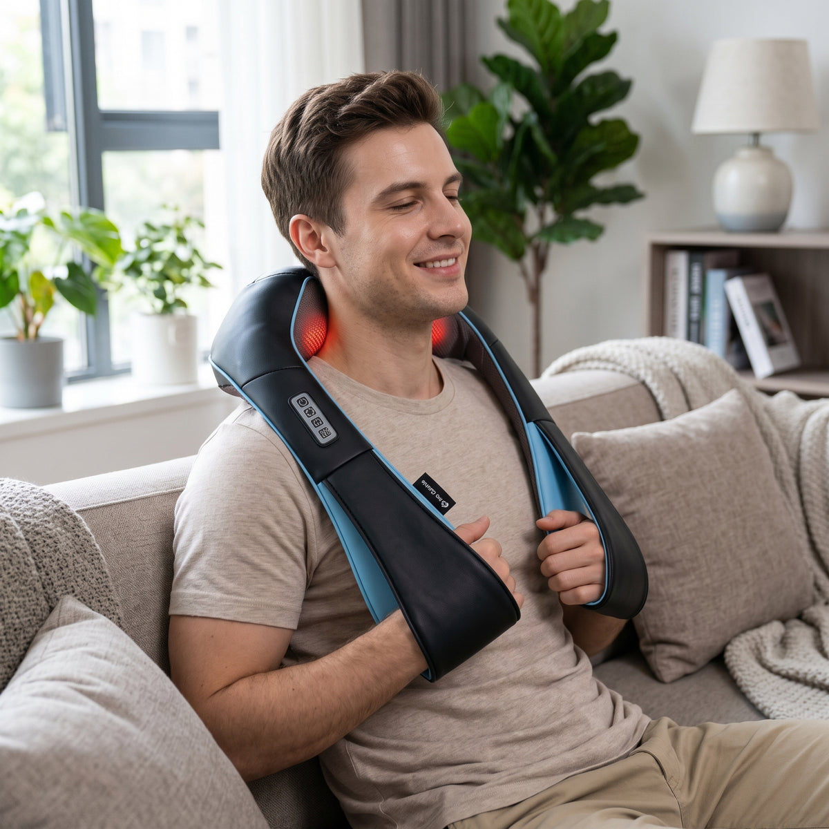 Mo Cuishle Shiatsu Neck, Shoulder, and Back Massager with Heat | Deep Tissue Electric Massager