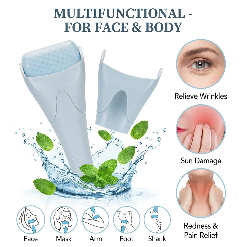 Fronnor Ice Roller for Face & Eyes – Cooling Facial Massager for Puffiness & Fine Lines